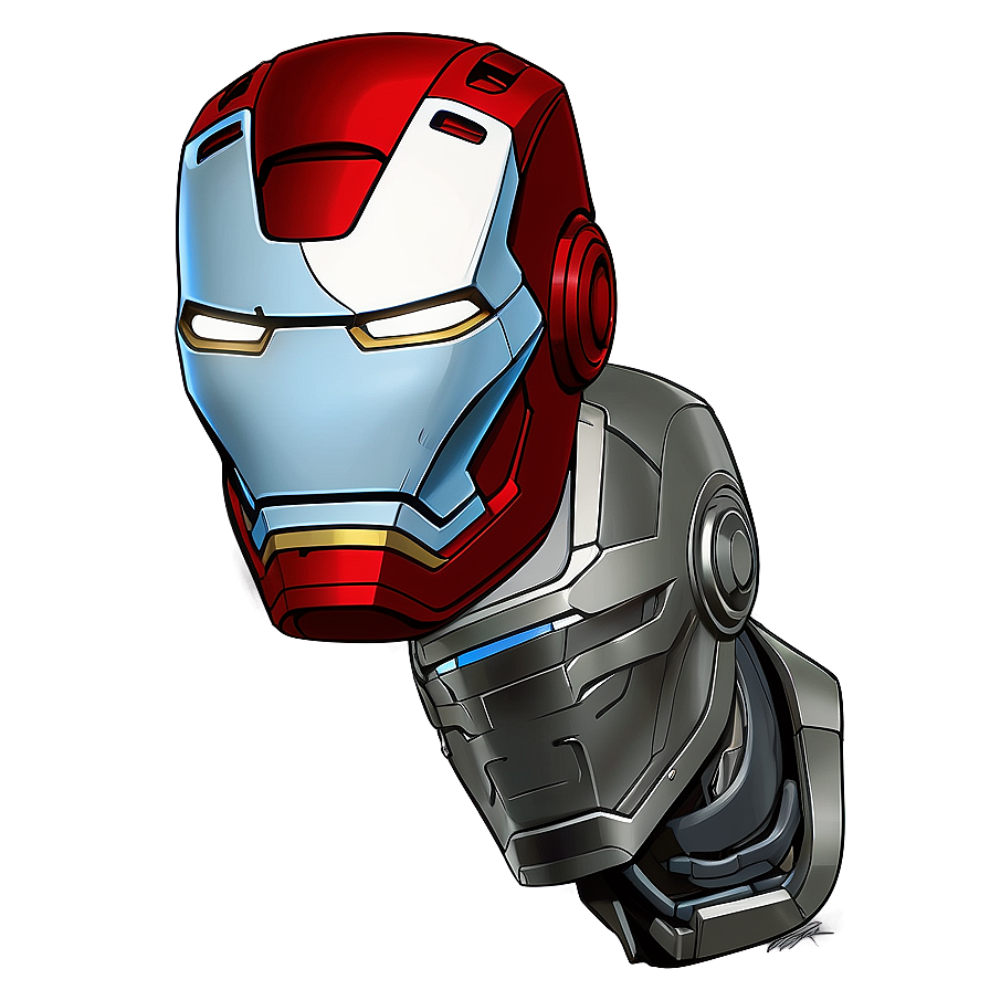 Iron Man Helmet Detailed Sketch Png 06122024