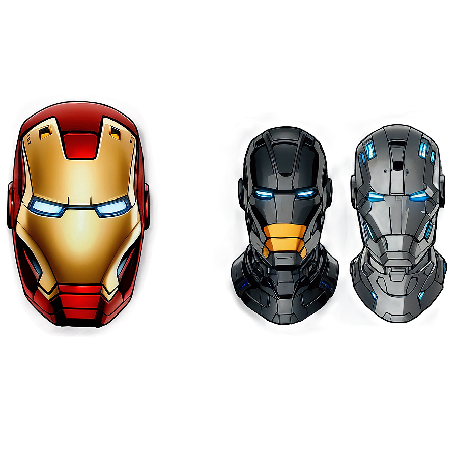 Iron Man Helmet Open Face Png Obe