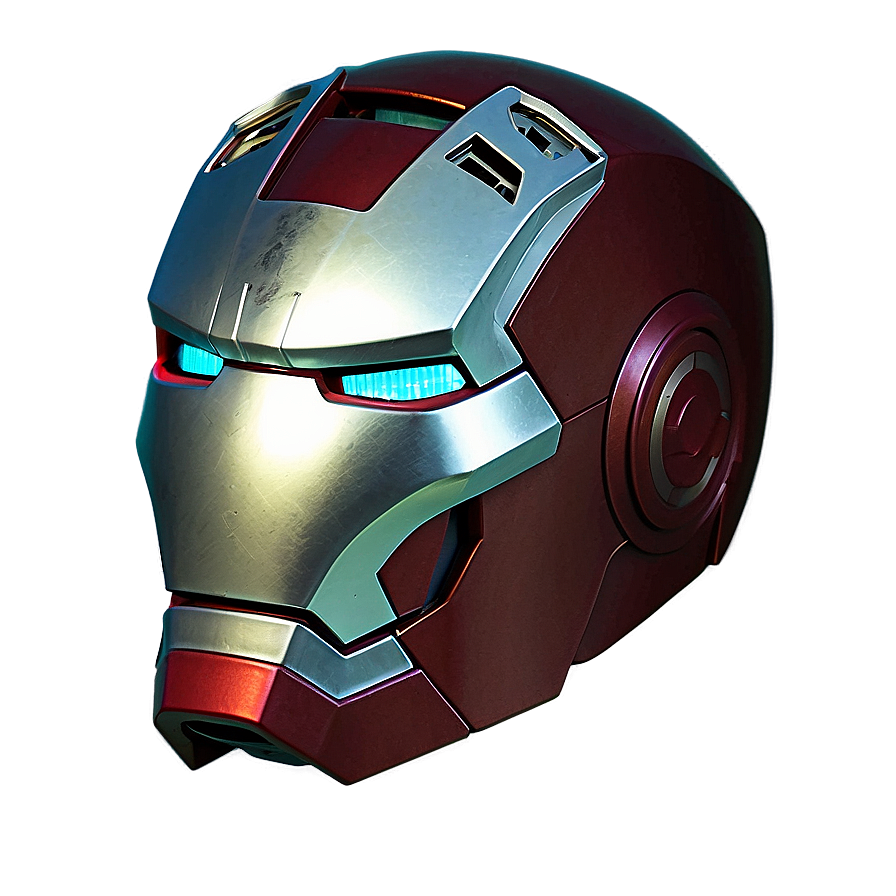 Iron Man Helmet With Advanced Hud Png Fec