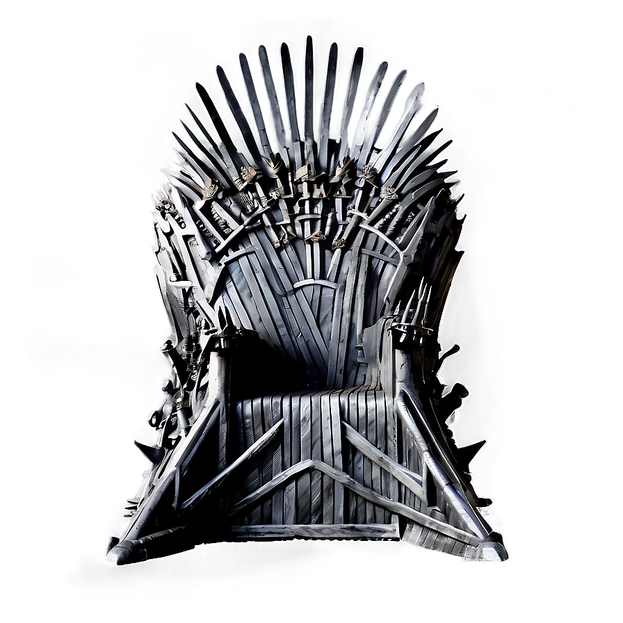 Iron Throne Black And White Png 06282024