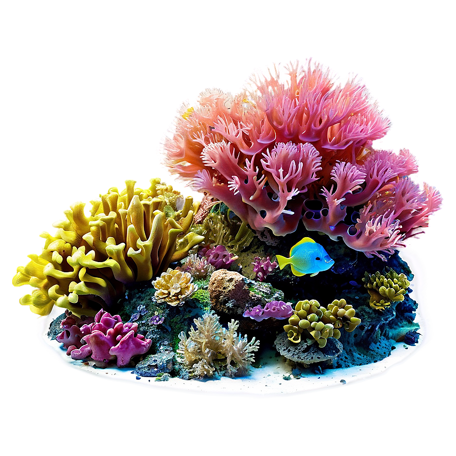 Island Underwater Coral Garden Png Cae