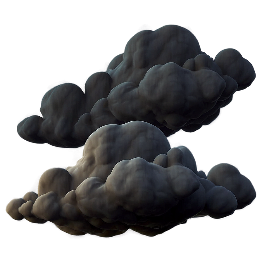 Isolated Black Clouds Png Hfk6