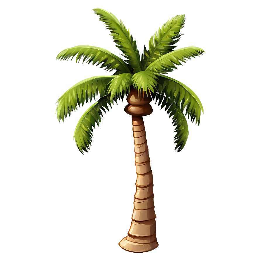 Isolated Cartoon Palm Tree Png Fjj86