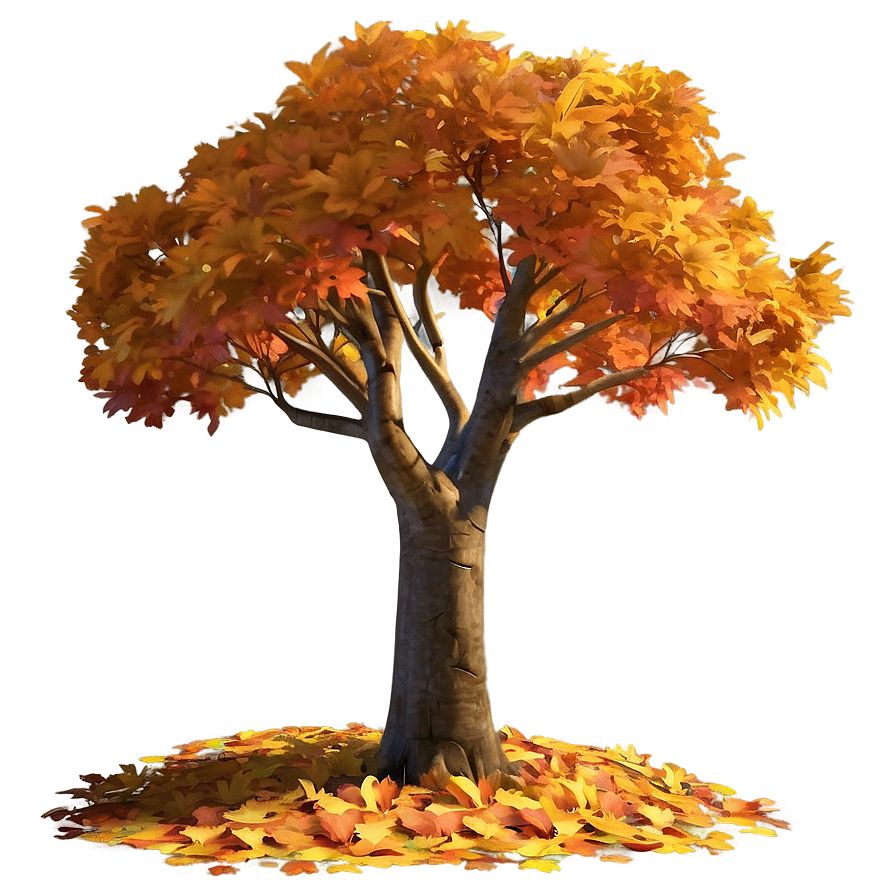 Isolated Fall Tree Png Mhf