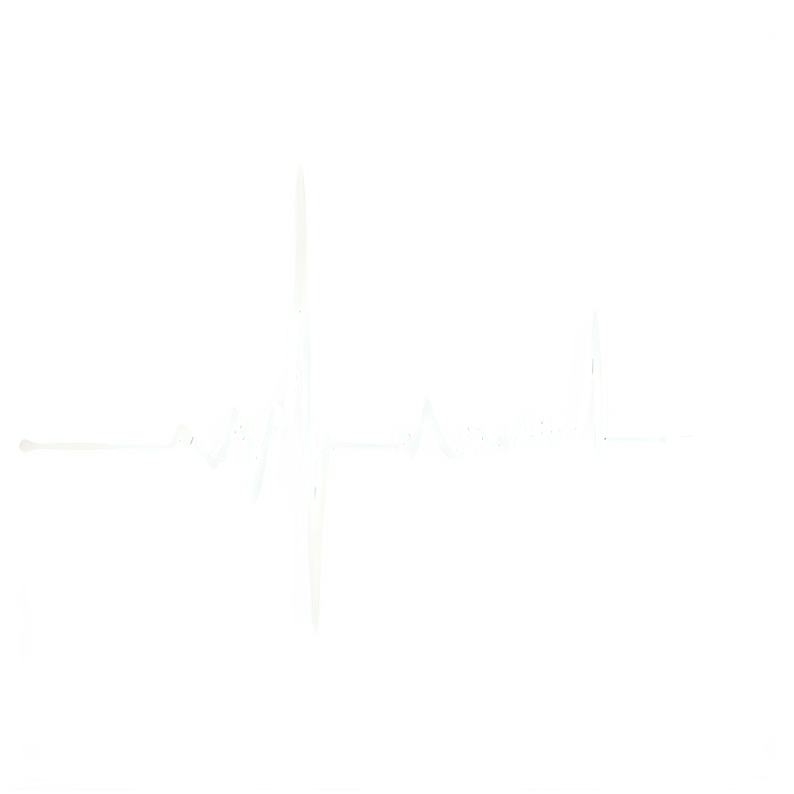 Isolated Heartbeat Line Png Qae47