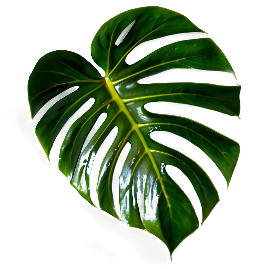 Isolated Monstera Leaf Png 81