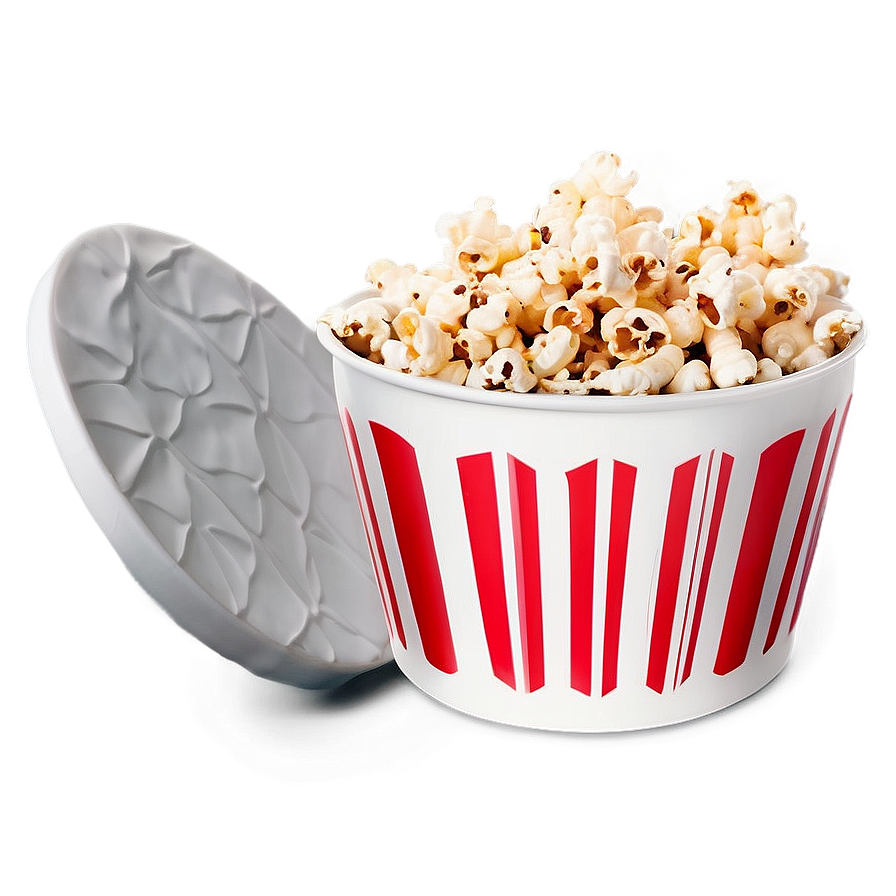 Isolated Popcorn Bucket On White Png 90