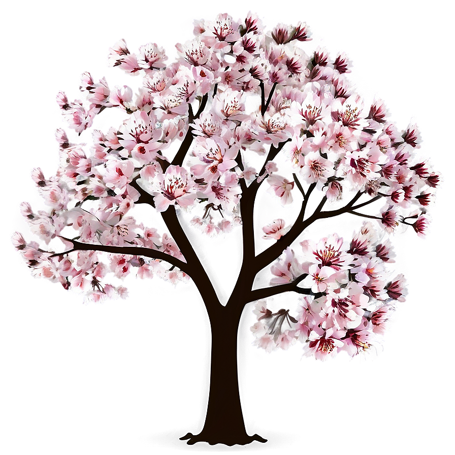 Isolated Single Sakura Tree Png Neu