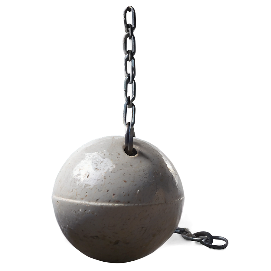 Isolated Wrecking Ball On Transparent Png 06112024