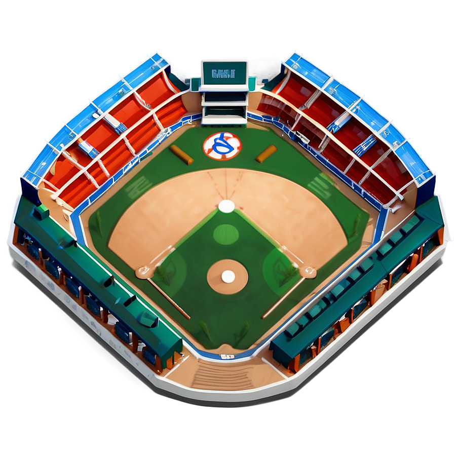 Isometric Baseball Diamond View Png 13