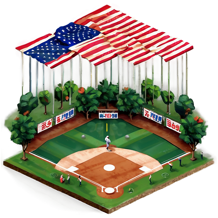 Isometric Baseball Diamond View Png 50