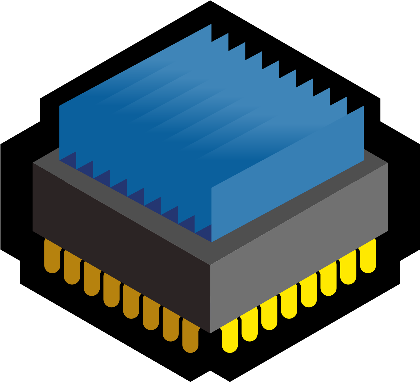 Isometric C P U Illustration