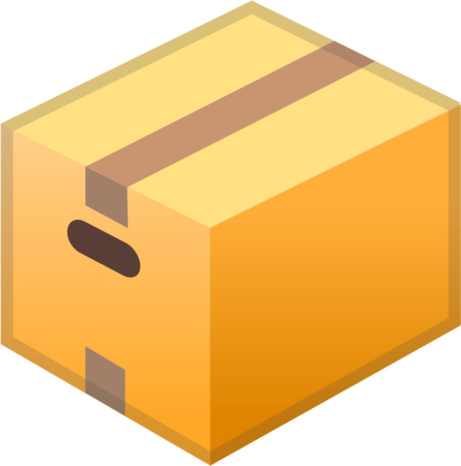 Isometric Cardboard Box Icon