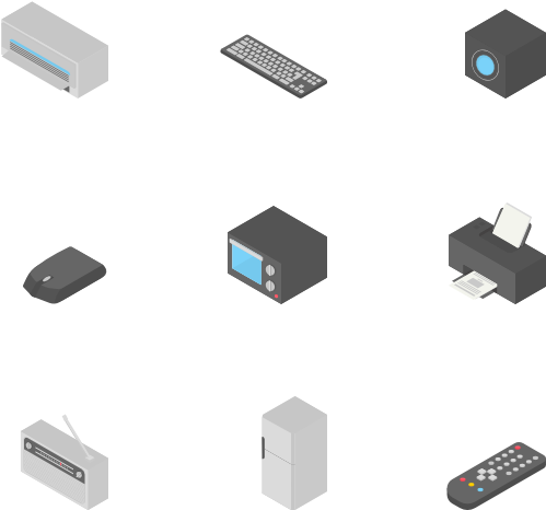 Isometric Electronics Collection