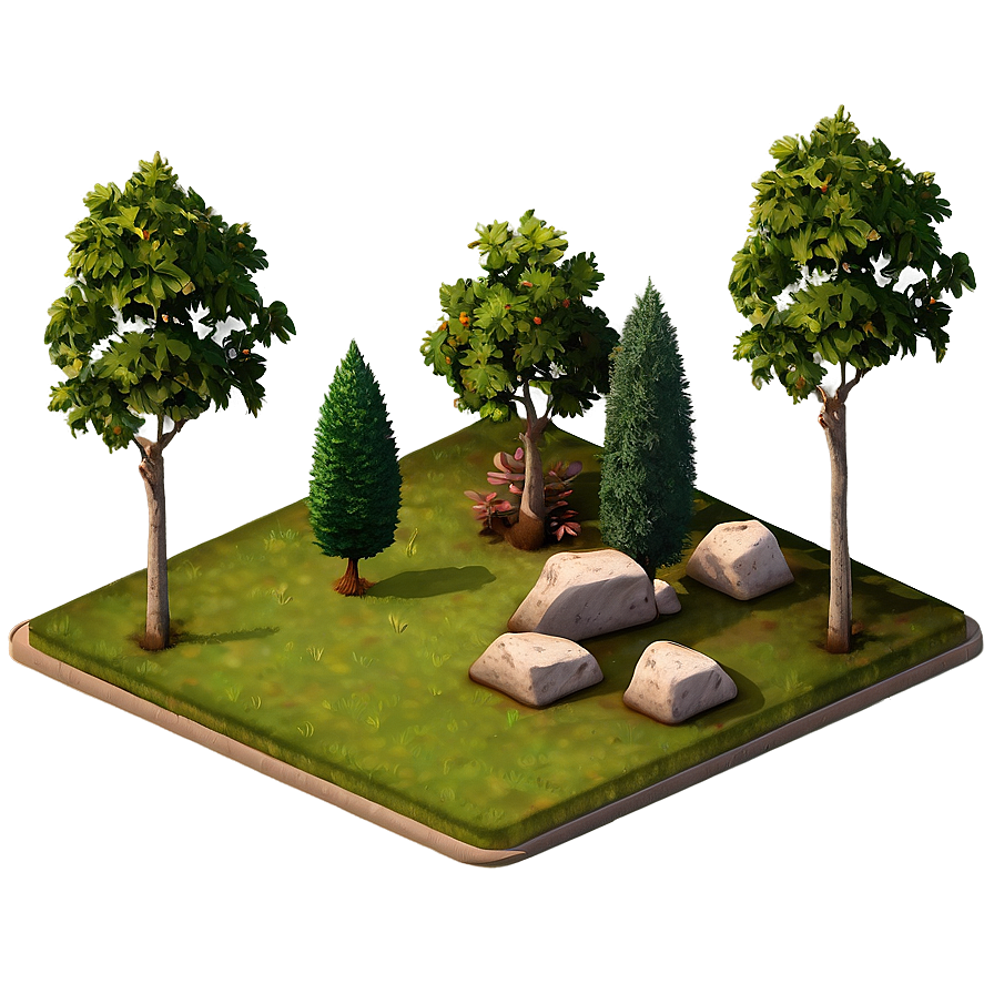 Isometric Grid For Landscape Design Png 5