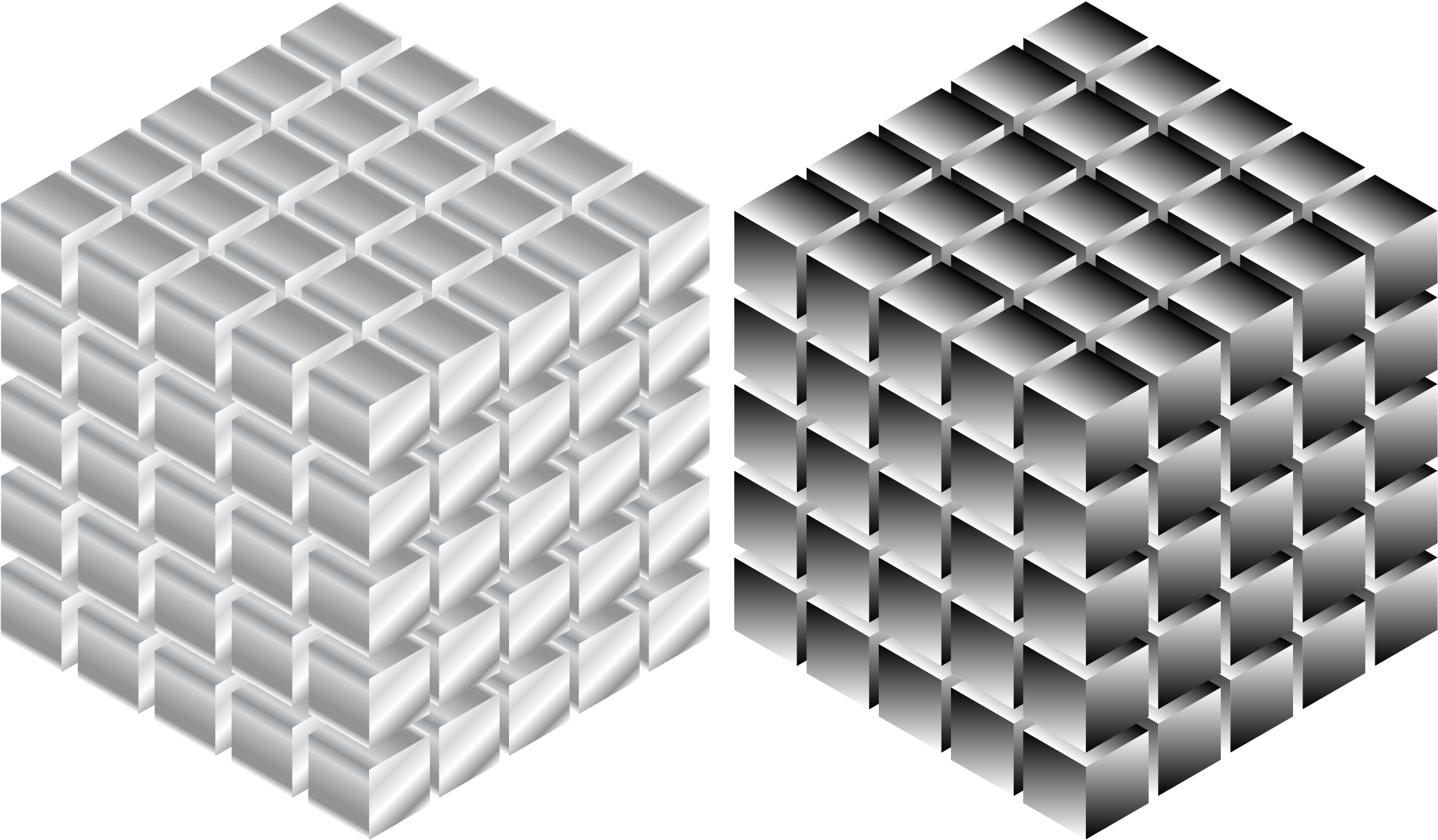 Isometric Optical Illusion Patterns