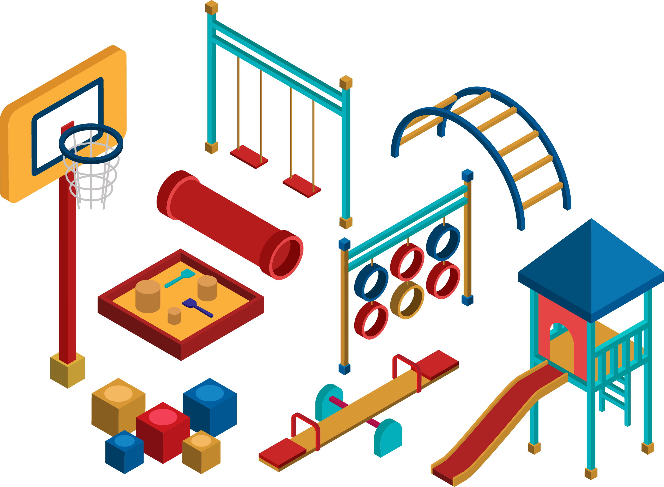 Isometric Playground Equipment