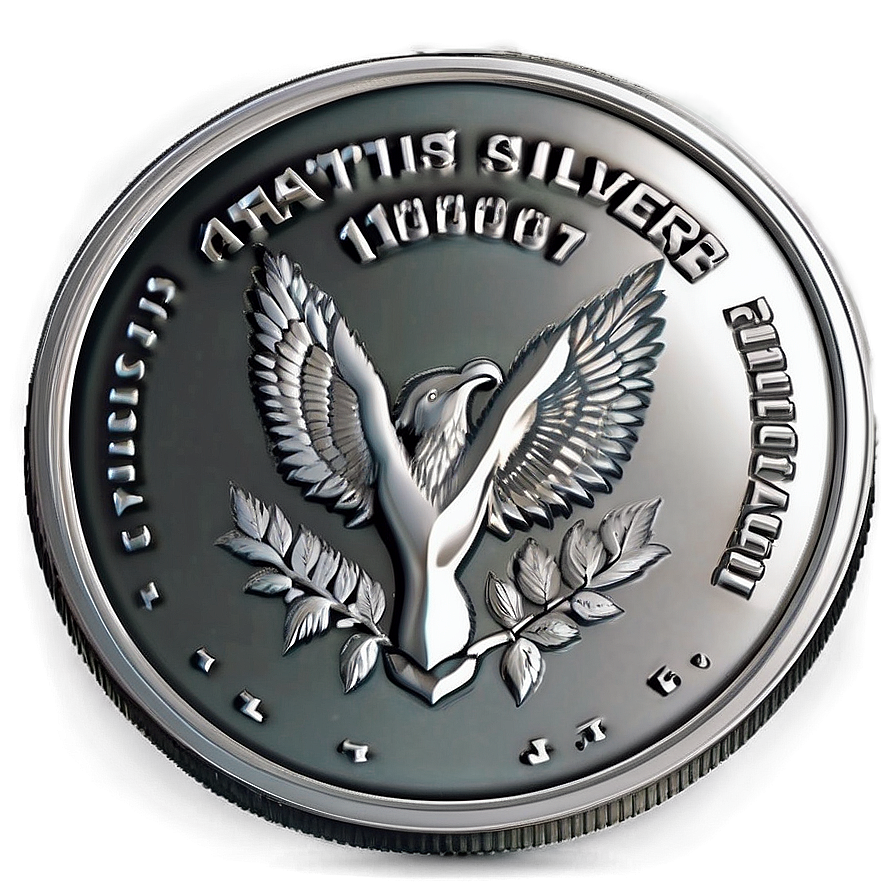 Isometric Silver Coin Png Ppr53