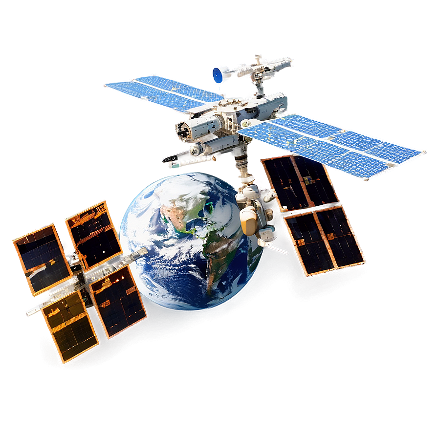 Iss Satellite Orbiting Earth Png Twa69