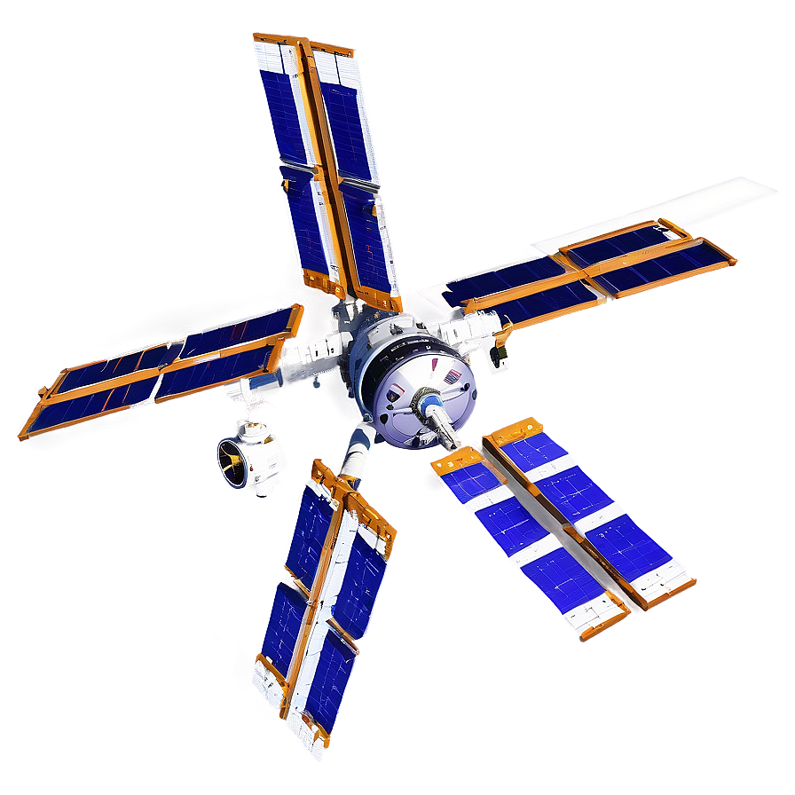 Iss Satellite Orbiting Earth Png Vlk