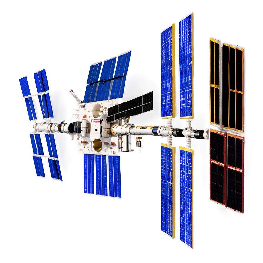 Iss Spacecraft In Orbit Png Hrs95