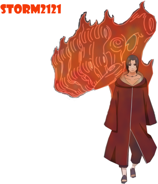 Itachi Uchiha Amaterasu Flames