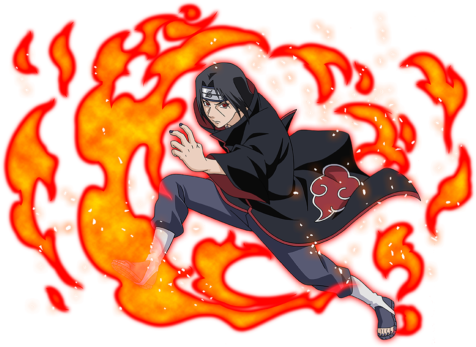 Itachi Uchiha Fire Technique Art