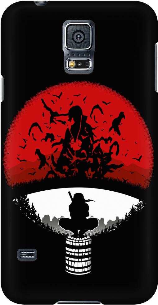 Itachi Uchiha Red Moon Silhouette Phone Case