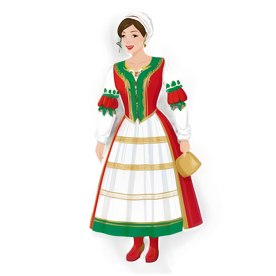 Italy Traditional Costume Png 18