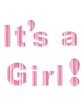 Its A Girl Announcement