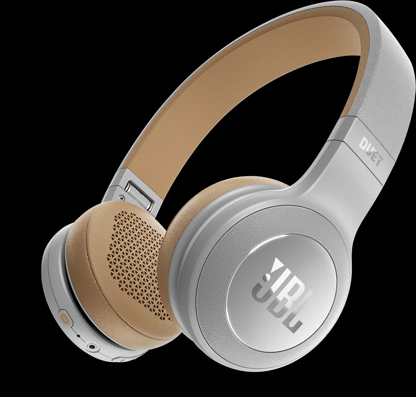 J B L Over Ear Headphones Beige Silver