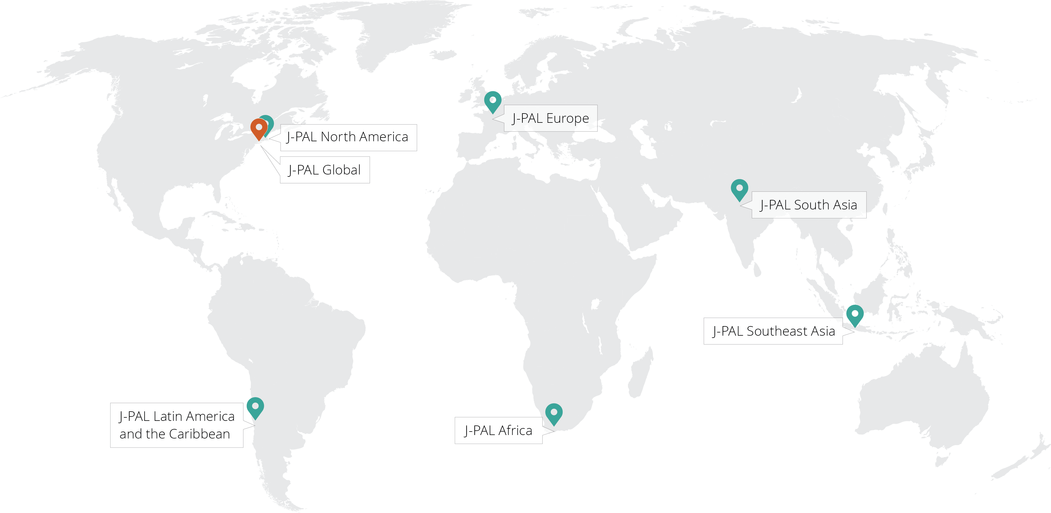 J P A L Global Regions Map