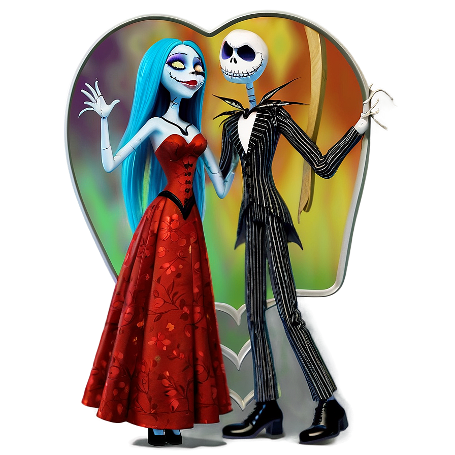 Jack And Sally Heart Png Smq18