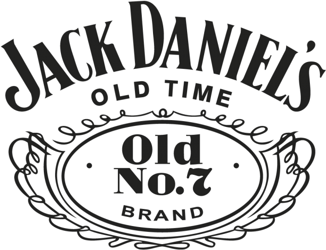 Jack Daniels Logo Blackand White