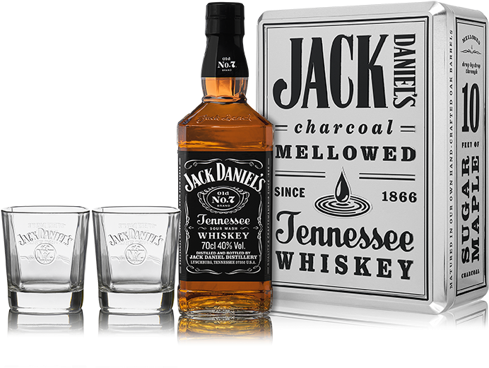 Jack Daniels Whiskeyand Glasses