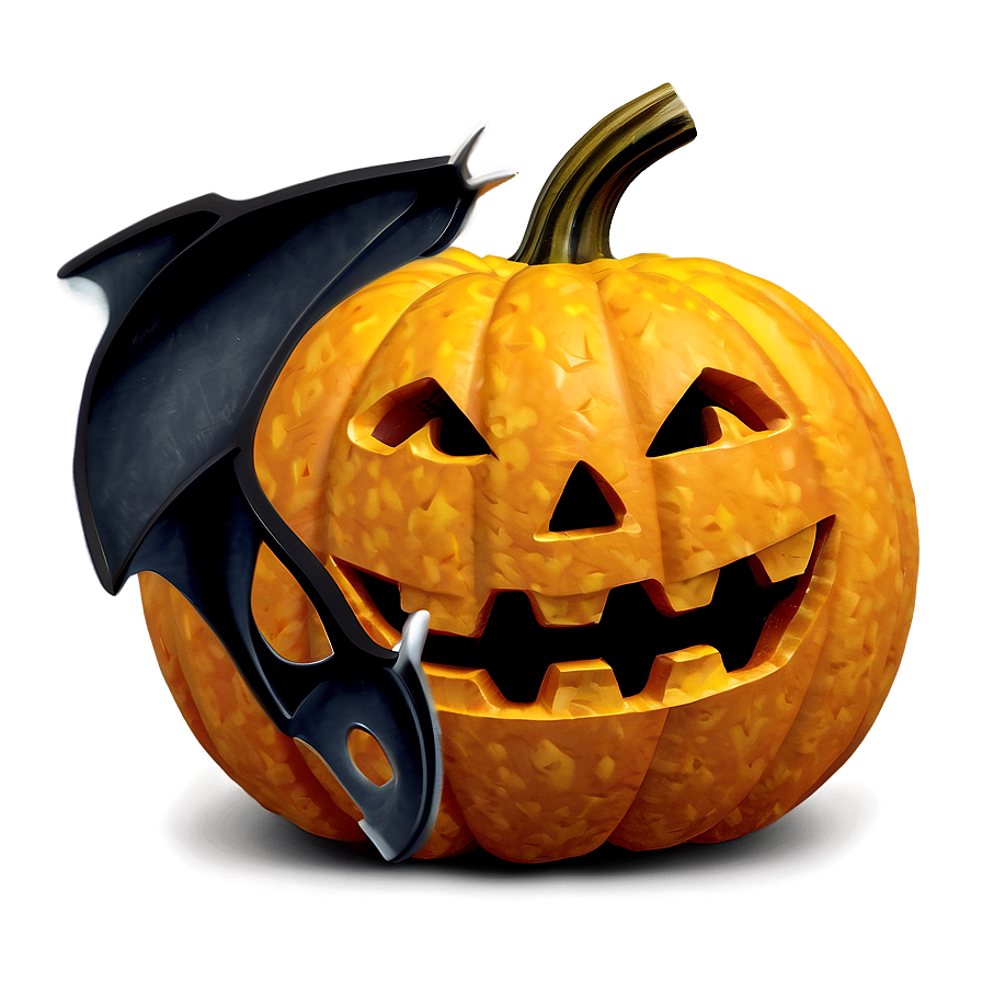 Jack O Lantern With Bats Png Egp