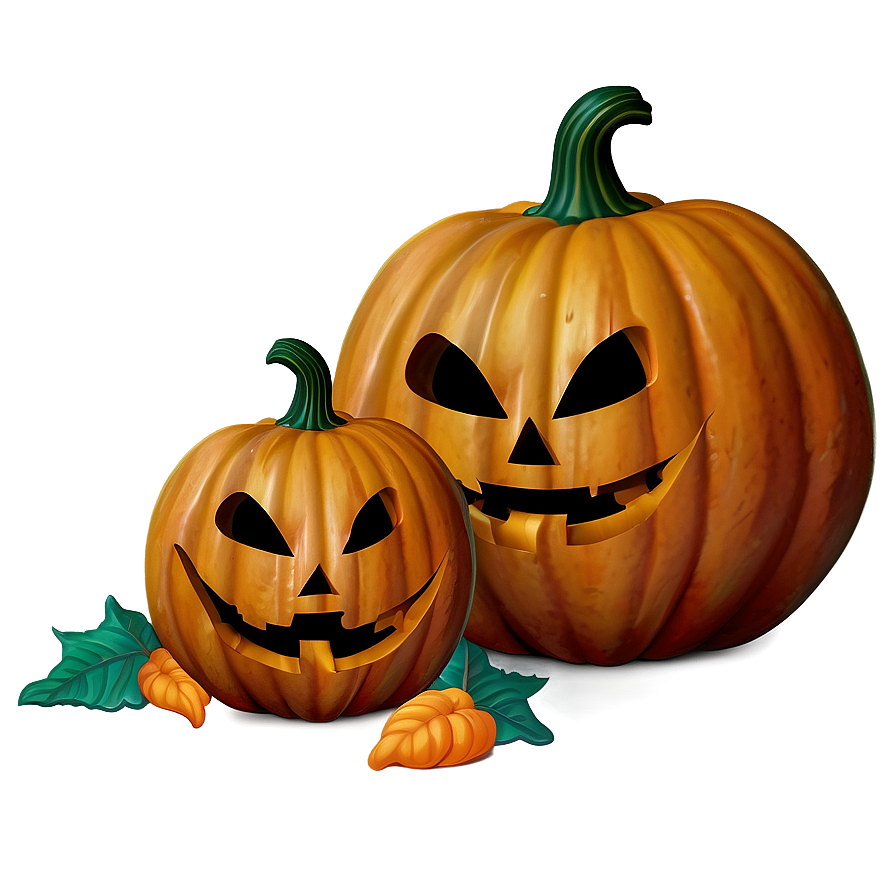 Jack O Lantern With Pumpkin Patch Png Hxk