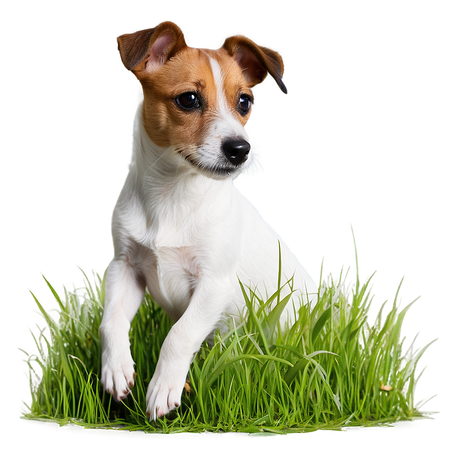 Jack Russell In Grass Png 85