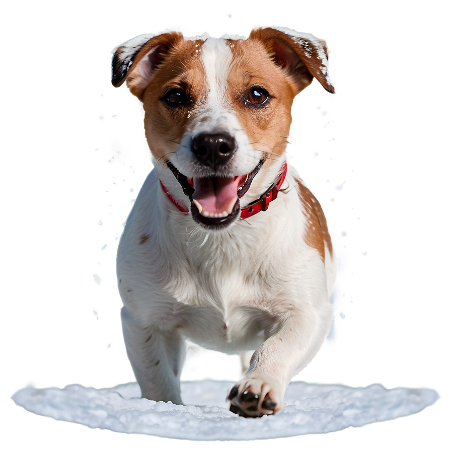 Jack Russell In Snow Png Enp