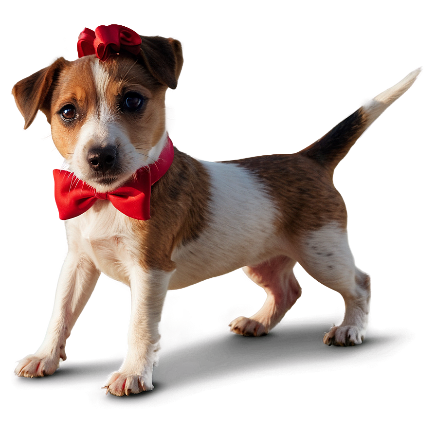 Jack Russell With Bow Png Pfb