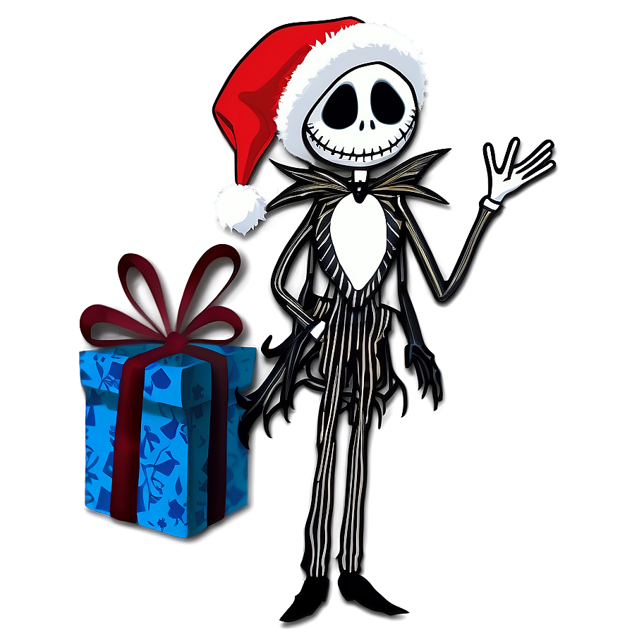 Jack Skellington Santa Gift Png Qjm