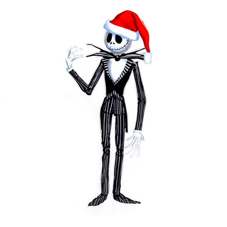 Jack Skellington Santa Hat Png Gcr53