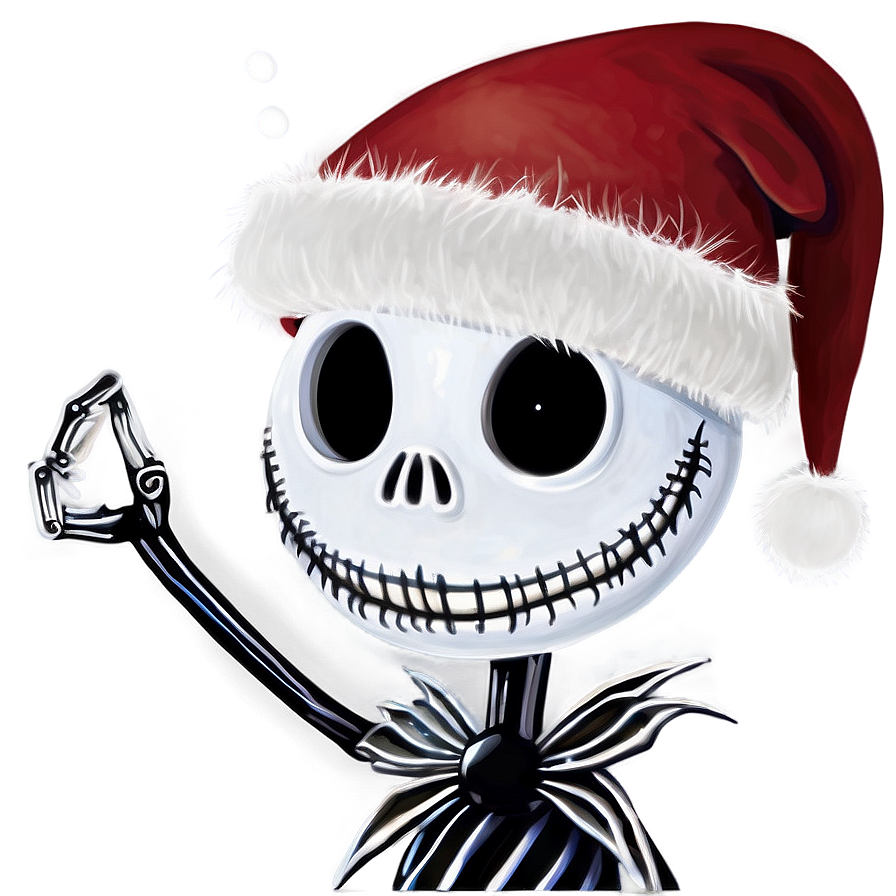 Jack Skellington Santa Smile Png Ejk2