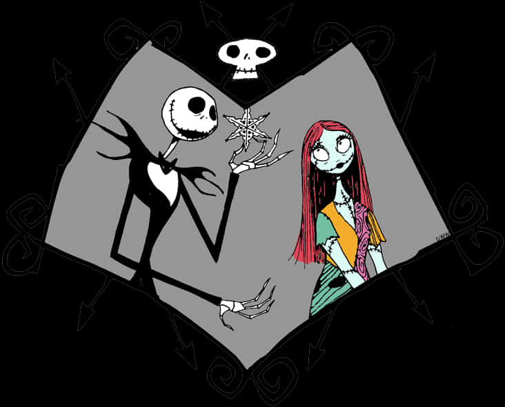 Jackand Sally Nightmare Before Christmas Art