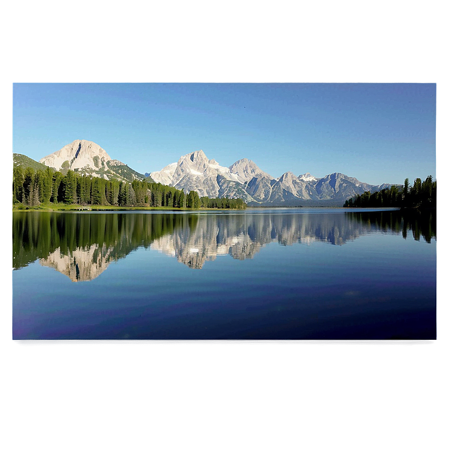 Jackson Lake Reflection Wyoming Png 06252024