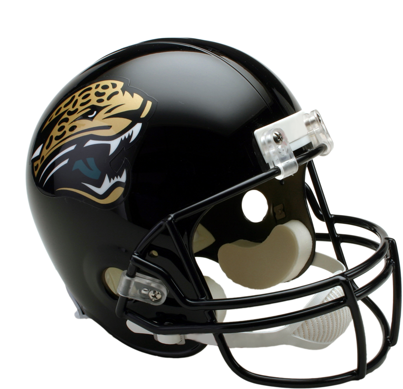 Jacksonville Jaguars Football Helmet