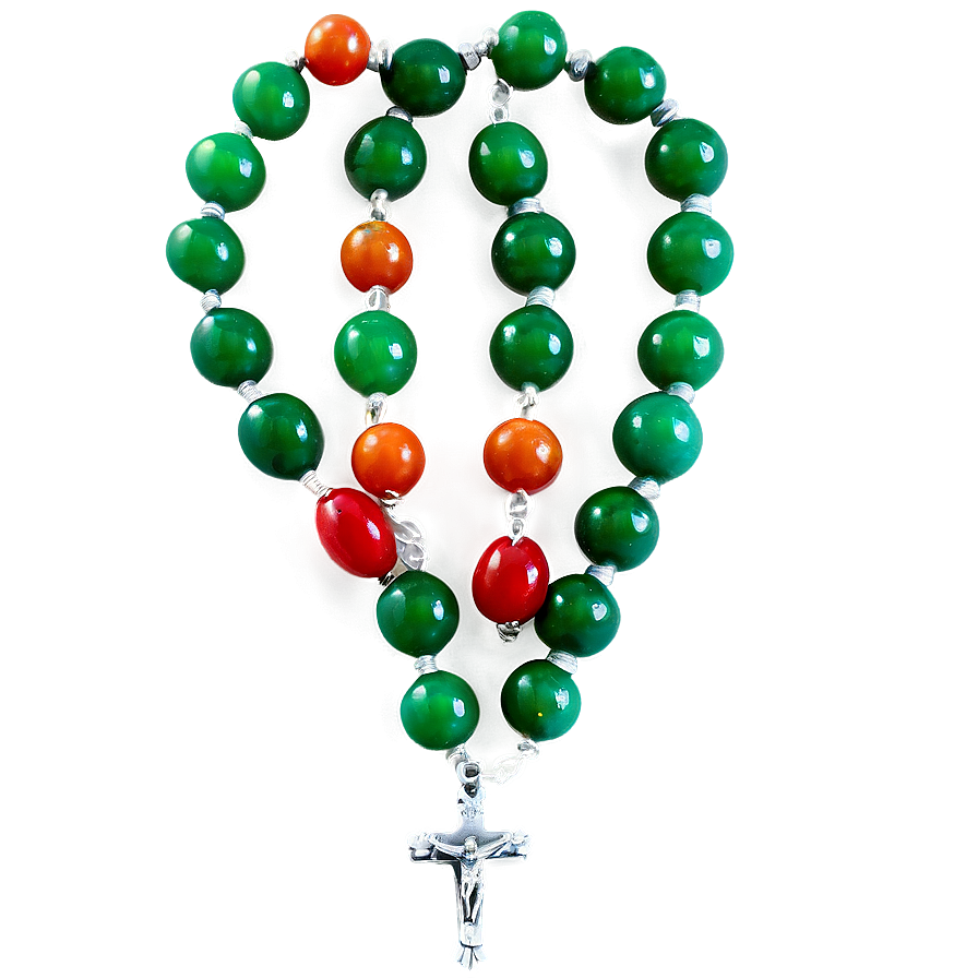 Jade Bead Rosary Png 6