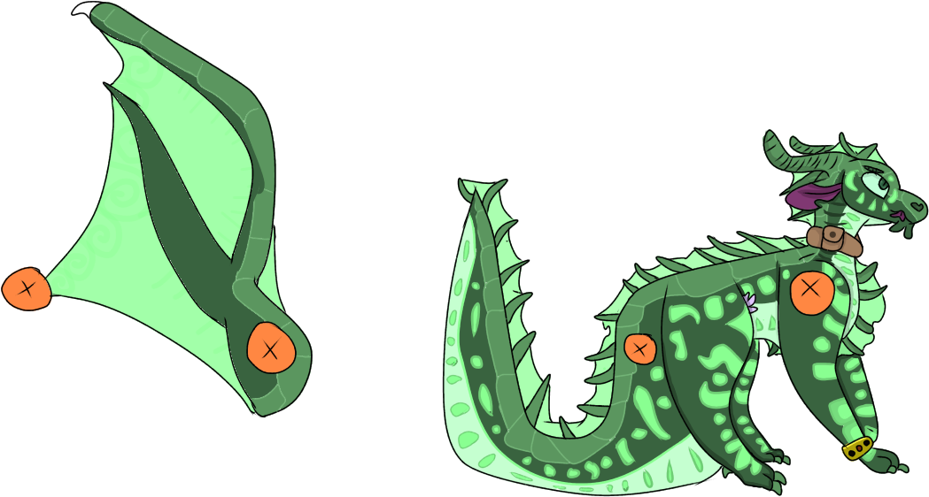 Jade Dragon Cartoon Illustration