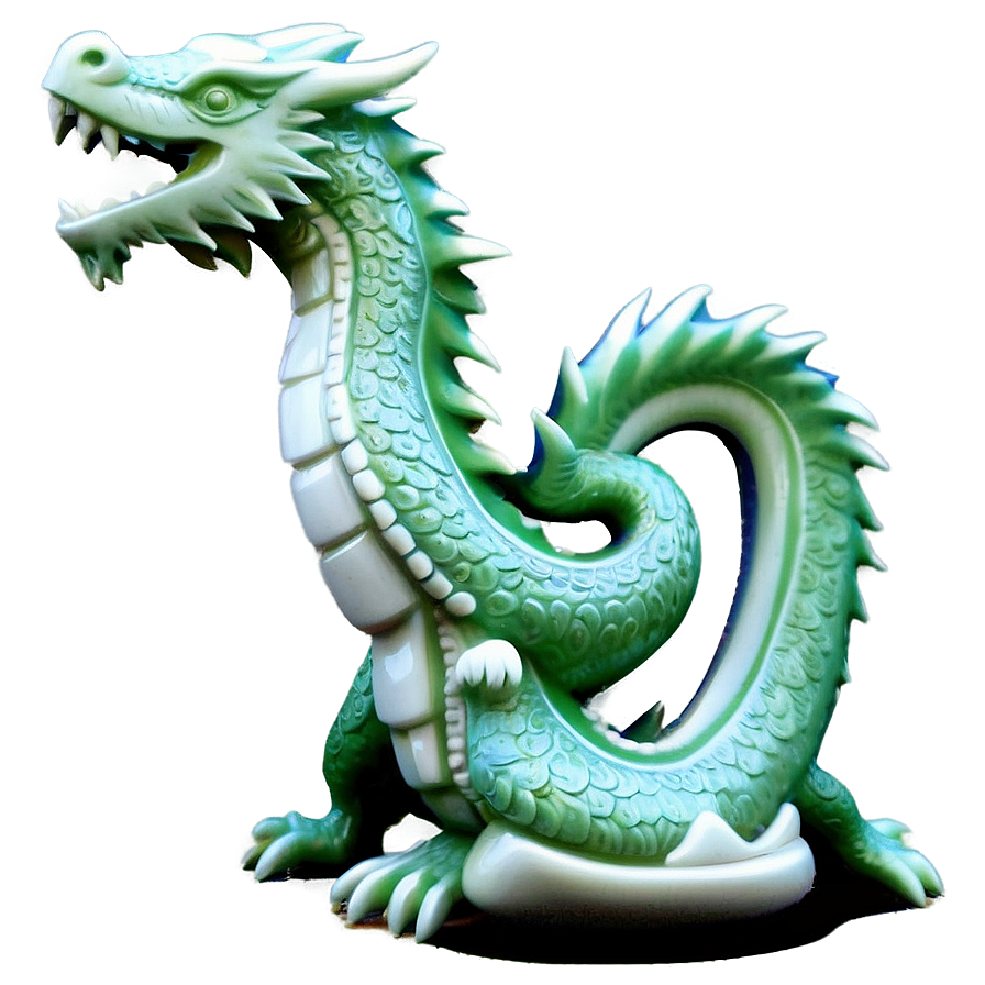 Jade Dragon Figurine Png Lvs