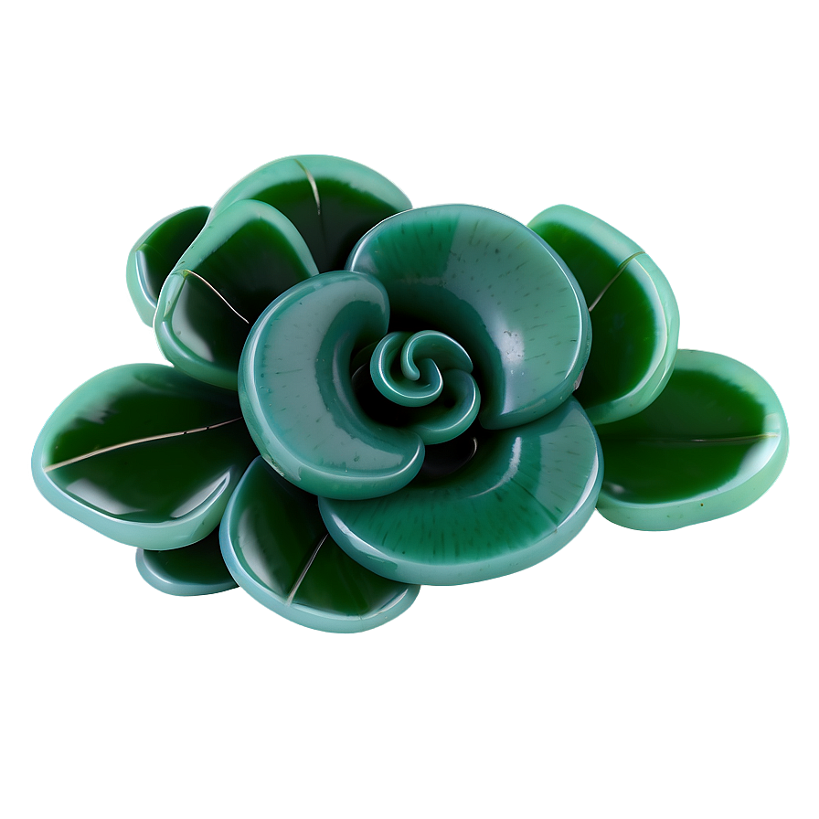 Jade Floral Brooch Png 06112024